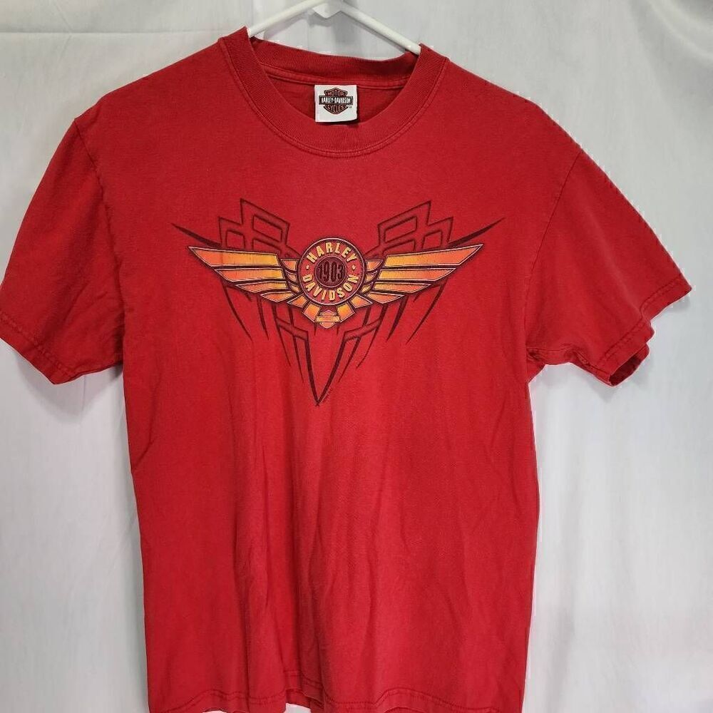 Harley Davidson Vintage Y2K T-Shirt Corpus Christi No Size Tag Size MEDIUM B23